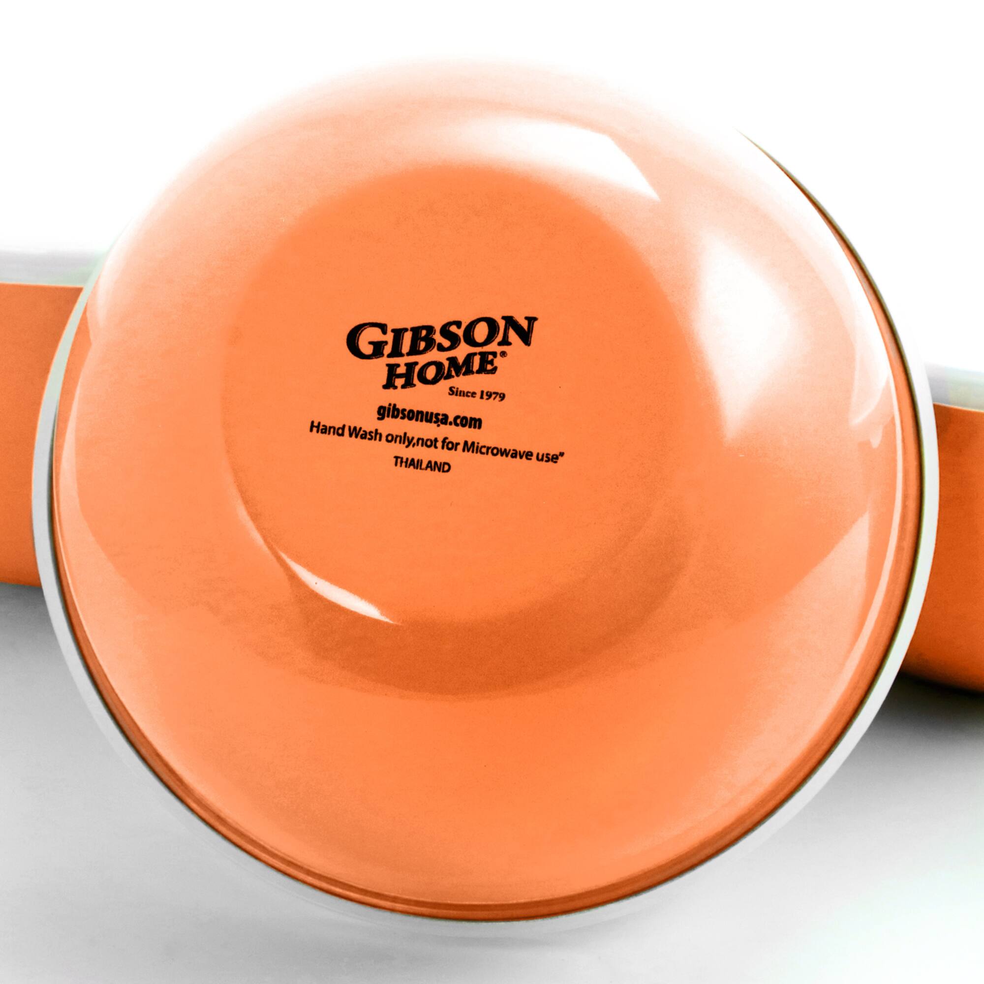 Gibson Home® Plaza Cafe Coral 3-Piece Stackable Nesting Mixing Bowl Set with Lids